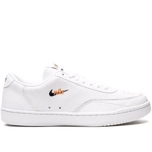 Men’s Nike Court Vintage Premium Sneaker; White Retro w Orange Detail Size 11